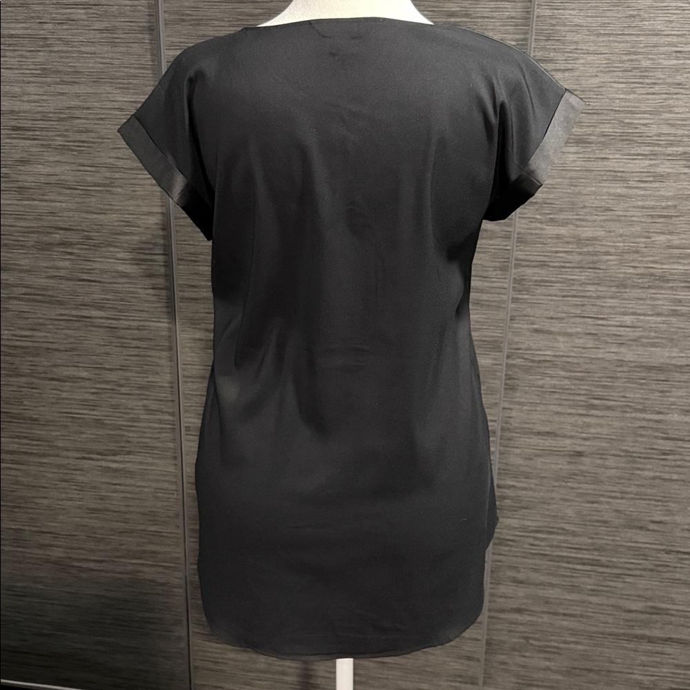 Express Zip-Front Satin Blouse - Picture 4 of 9